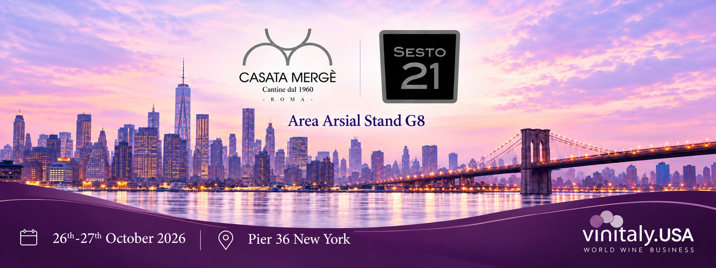 Casata Mergè – Sesto 21 vola a New York per Vinitaly USA 2026!